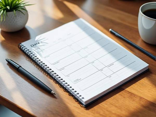 Planning journalier imprimer gratuit avec creneaux par min
